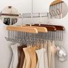 1 PC Multi-functional Solid Wood Hanger Hook Women Storage Bra Hanger Home Belt Hanger Durable 8 Hooks Rack Closet Clothes Organizer NEW