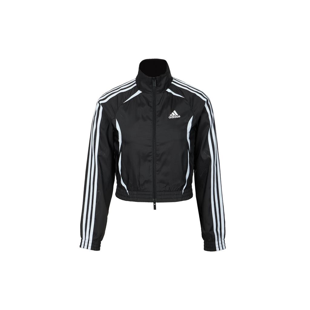 adidas SS25 Adilenium Спортивная серия Командная полосатая куртка на молнии Удобная куртка с длинным рукавом Женские куртки KE9786