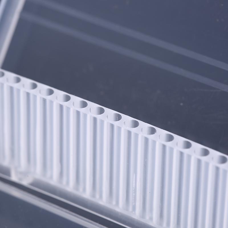 Контейнер выставочной витрины коробки с сверлами для ногтей с 20 отверстиями пластиковый для сверла с битами 3/32 дюйма