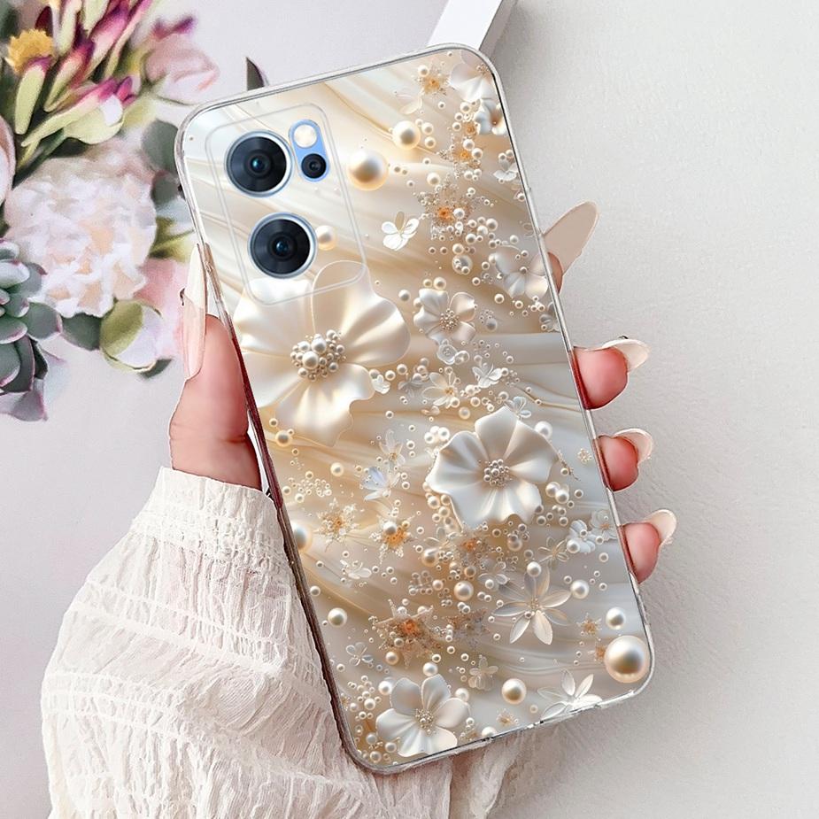 For Oppo Reno 7 5G Case CPH2371 Cute Cat Lucky Koi Painted Cover Soft Slim Phone Case For Oppo Reno 7 Pro Reno7 5G Fundas Bumper