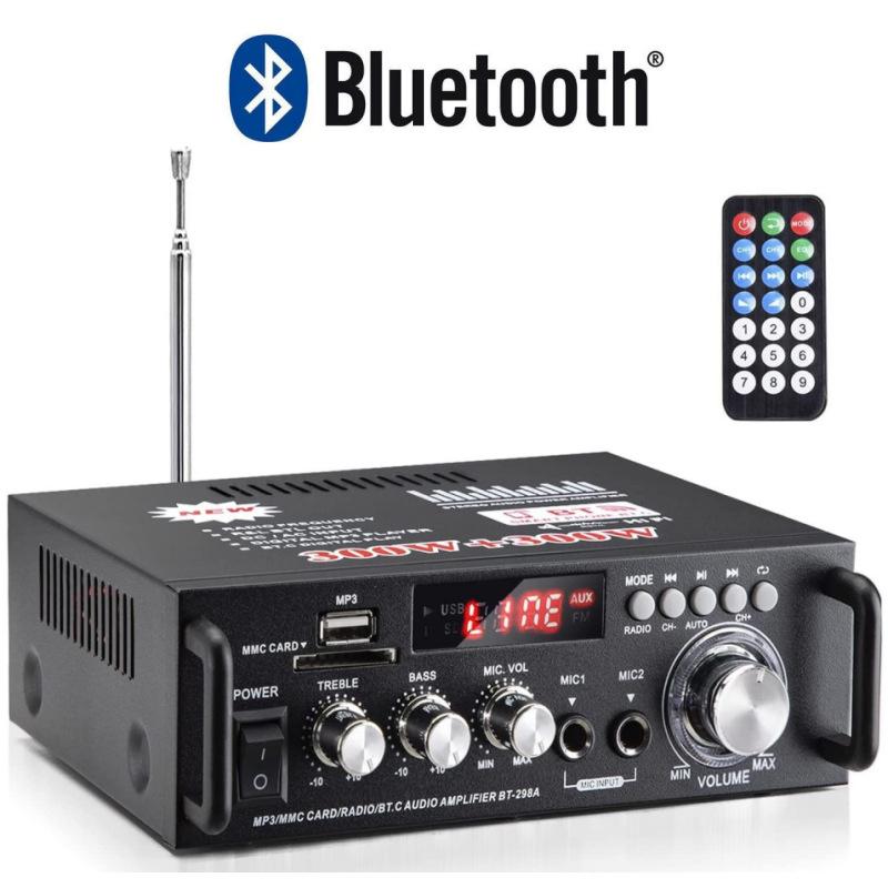 Bt298 Малый усилитель мощности Карта U Disk Radio DC 12v220v Bluetooth Малый усилитель мощности