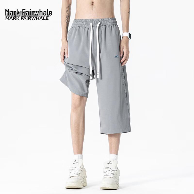 Mark Fairwhale Men's Summer Casual Sports Capri Pants