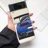 Япония JDM Спортивные Автомобили Комикс Мода Чехол для Телефона Для Samsung Galaxy Z Flip 3 4 5 6 7 Жесткий Складной Z Flip4 Прозрачная Поликарбонатная Крышка Подарок
