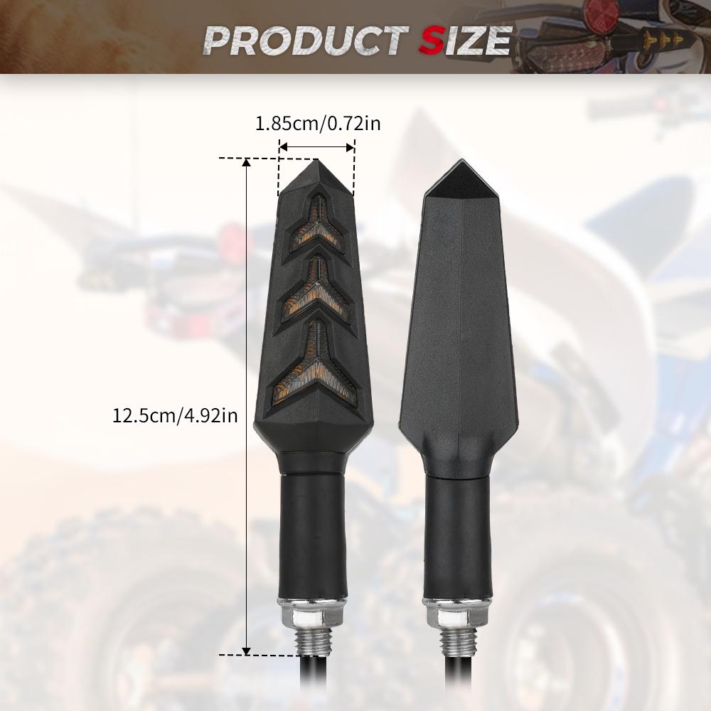 KEMIMOTO ATV LED Brake Turn Signal Light Kit for Motorcycle for Yamaha Raptor 700 700R YFZ450/450R/450X for Honda for Suzuki