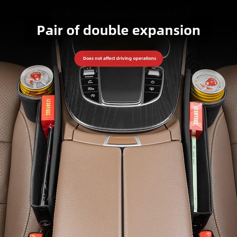 Автомобильный органайзер-заполнитель щели между сиденьями, ящик для хранения, кошелек, очки, ключи, карточка, телефон, с подстаканником, органайзер для мелочей, аксессуары для интерьера