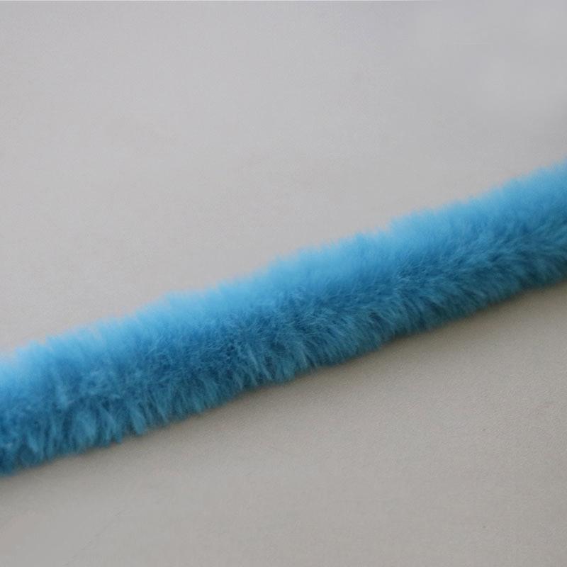 1 м 15 мм Плюшевая лента из искусственного кроличьего меха Пушистая отделка DIY Кукла Скрученная проволока Палочка Домашний декор Шитье Аксессуары для костюма
