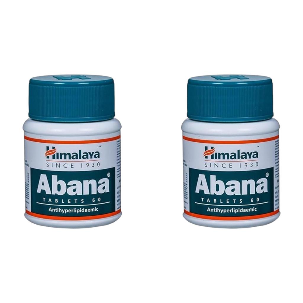 Himalaya Таблетки Абана Бутылка 60 штук в упаковке 2 штуки для здоровья сердца и поддержки здорового холестерина