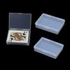 3-Piece Plastic Empty Playing Card Box Holder Storage Organizer with Snap Snaps for Standard 3.5x2.5 Inch Poker-Size Cards, Interior Card Game Case Si