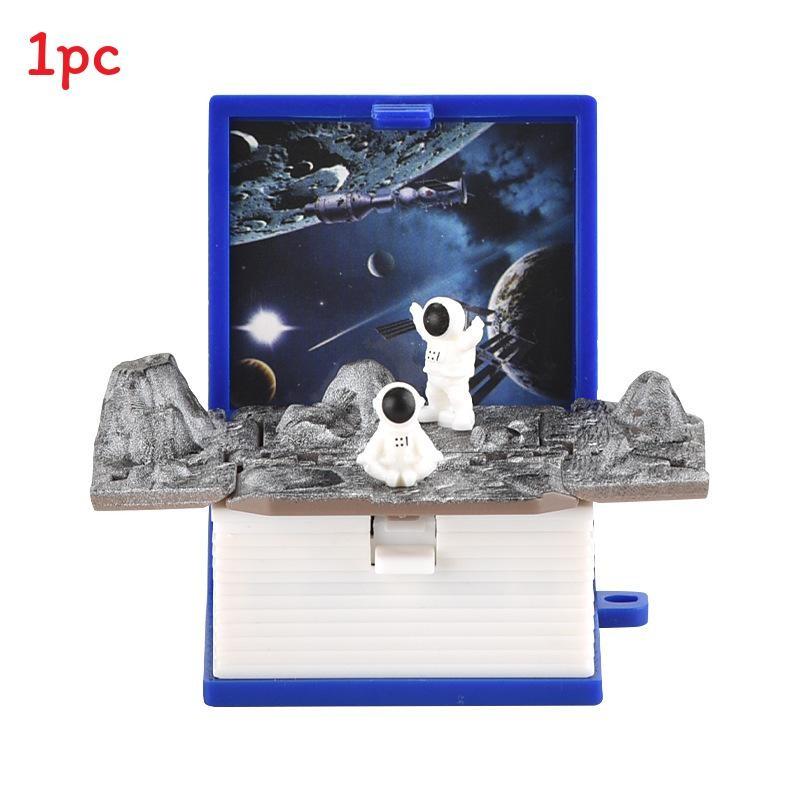 Брелок-брелок 3D Pop-Up Puzzle Book с сценой крепости для снятия стресса и в качестве креативного подарка