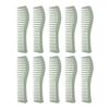 10 Pcs Wheat Straw Double Headed Hair Comb Reduce Tangling Wet Dry Hair Use Wide Fine Tooth