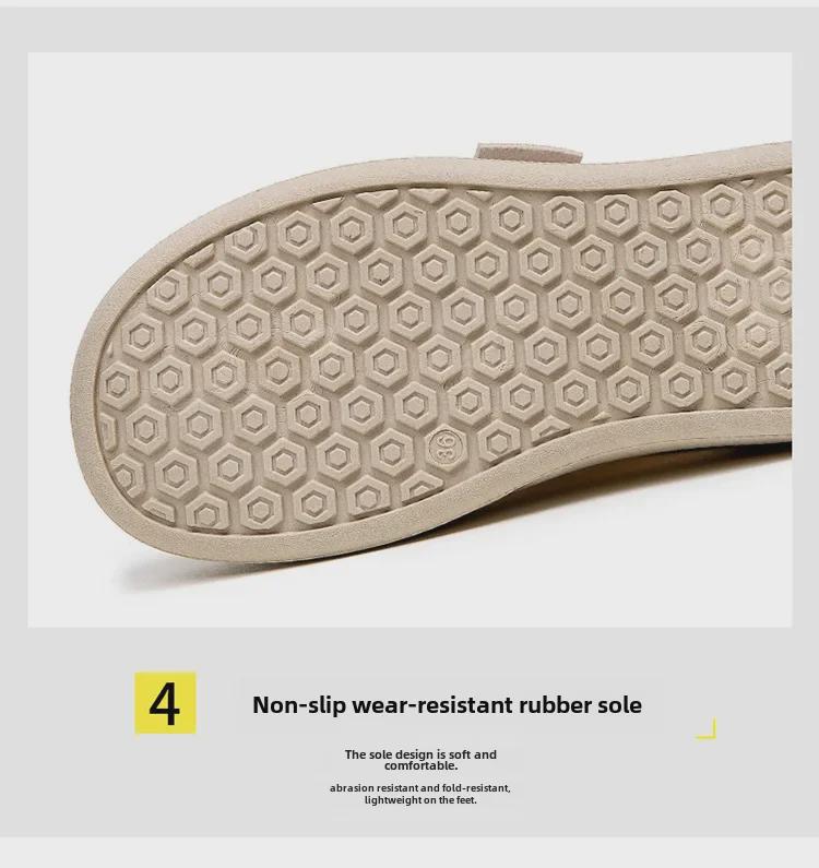 Женские летние полутапочки без застежек с закрытым носком из дышащей ткани и толстой подошвой — новинка 2025 года, легкий дизайн из белой сетки.