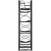 Refrigerant Tank Rack, with 3 x 30lbs and Other 3 Small Bottle Tanks, Cylinder Tank Rack 12.79x12.99x47.12 in, Refrigerant Cylinder Rack and Holders