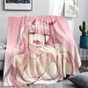 1PC Franxx Patterned Flannel Blanket Suitable For All Seasons For Home Decor Warmth And Comfort Gifts Holiday Present