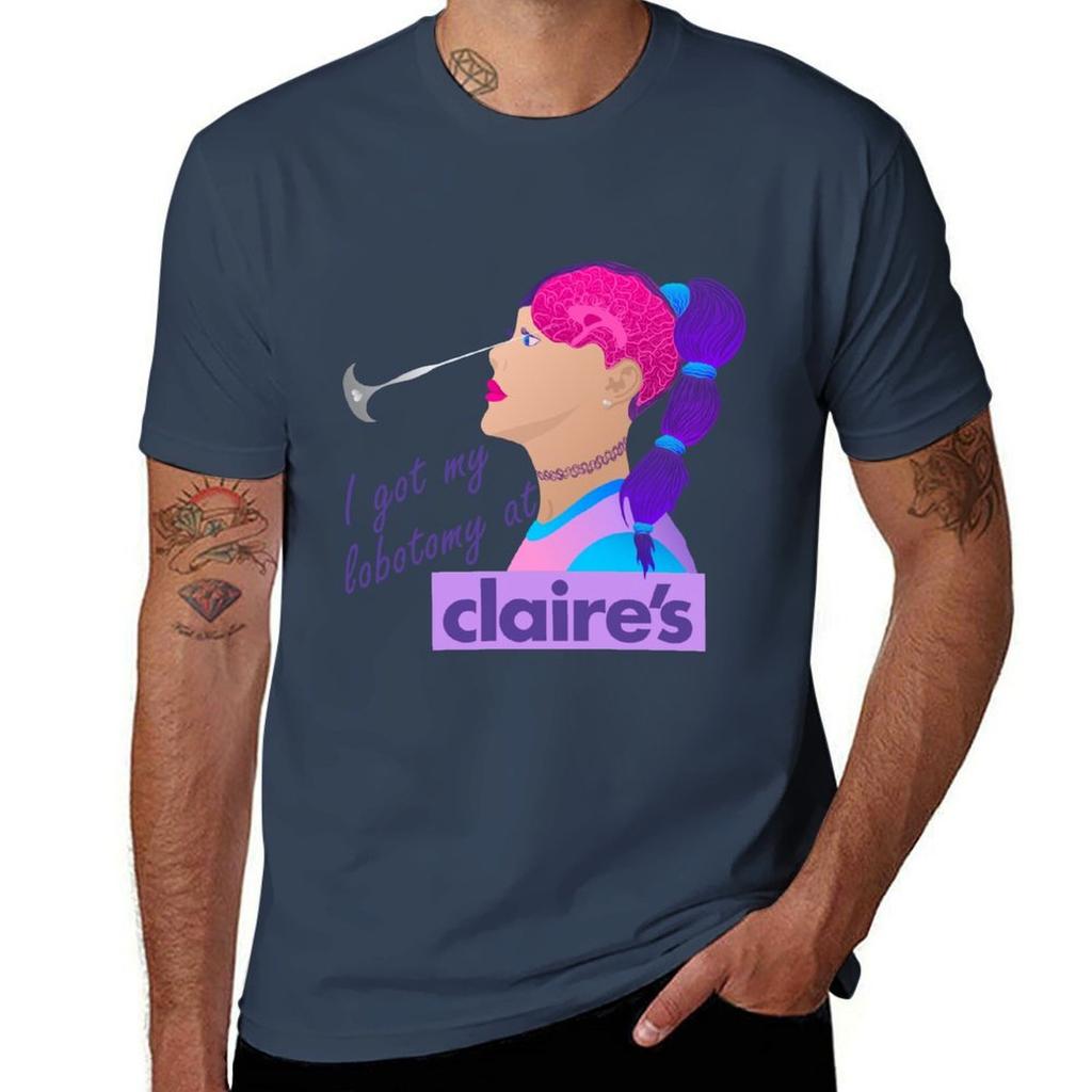I Got My Lobotomy At Claires Tshirt Classic Print Short Sleeve Shirt Tshirt