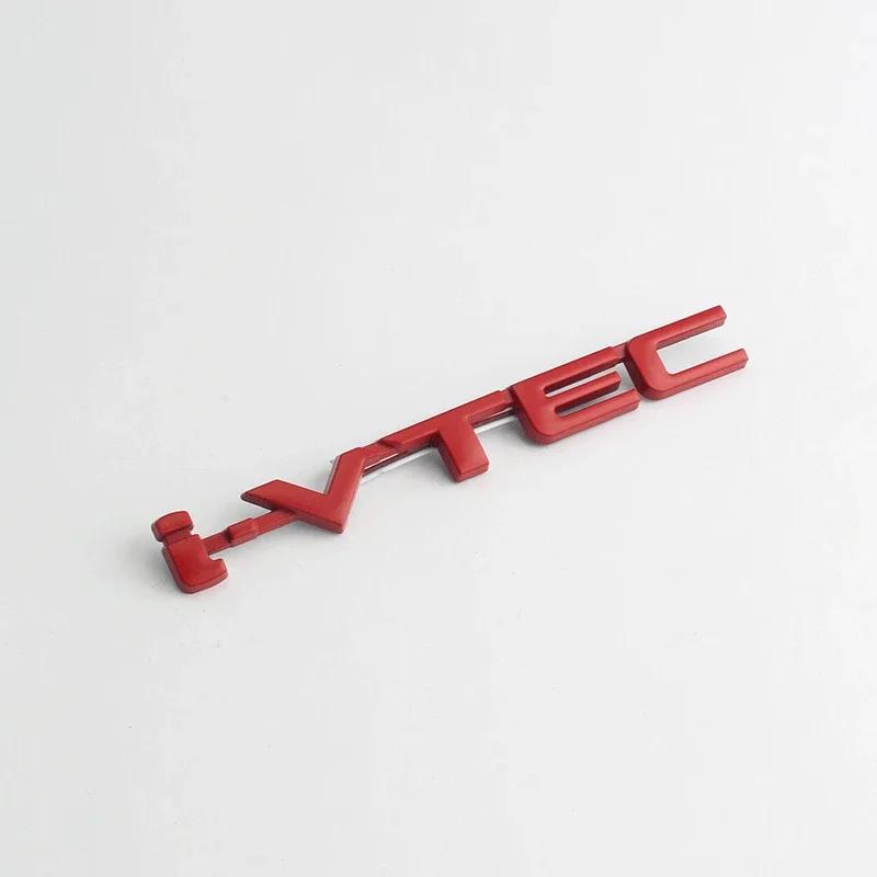 3D Metal Letters I VTEC Logo Rear Trunk Tailgate Emblem Badge Sticker For Honda Civic Accord City Jazz CRV Insight Decals
