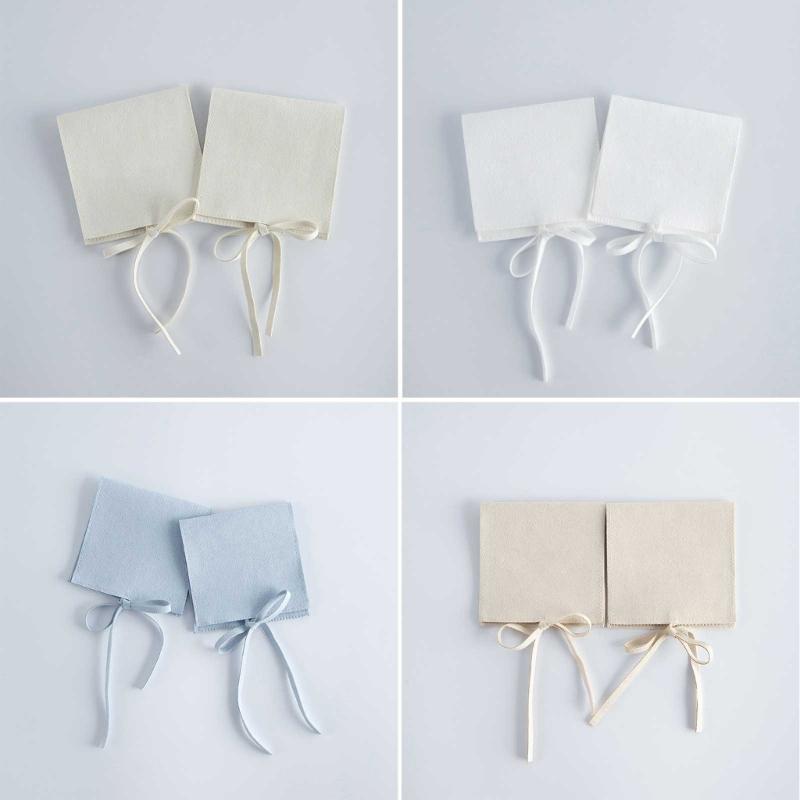 Jewelery Gift Bag Microfiber Jewellry Pouch with Ribbon Envelope Gift Packaging Organizer Bag for Earrings Necklace