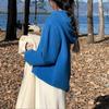 Solid Color Pullover Sweater Autumn and Winter Hooded Sweater Pullover Jacket for Women