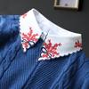 Embroidery Fake Collar Shirt Women White Chiffon False Collars Woman Detachable  Collar For Sweater Removable Half Shirt Tie