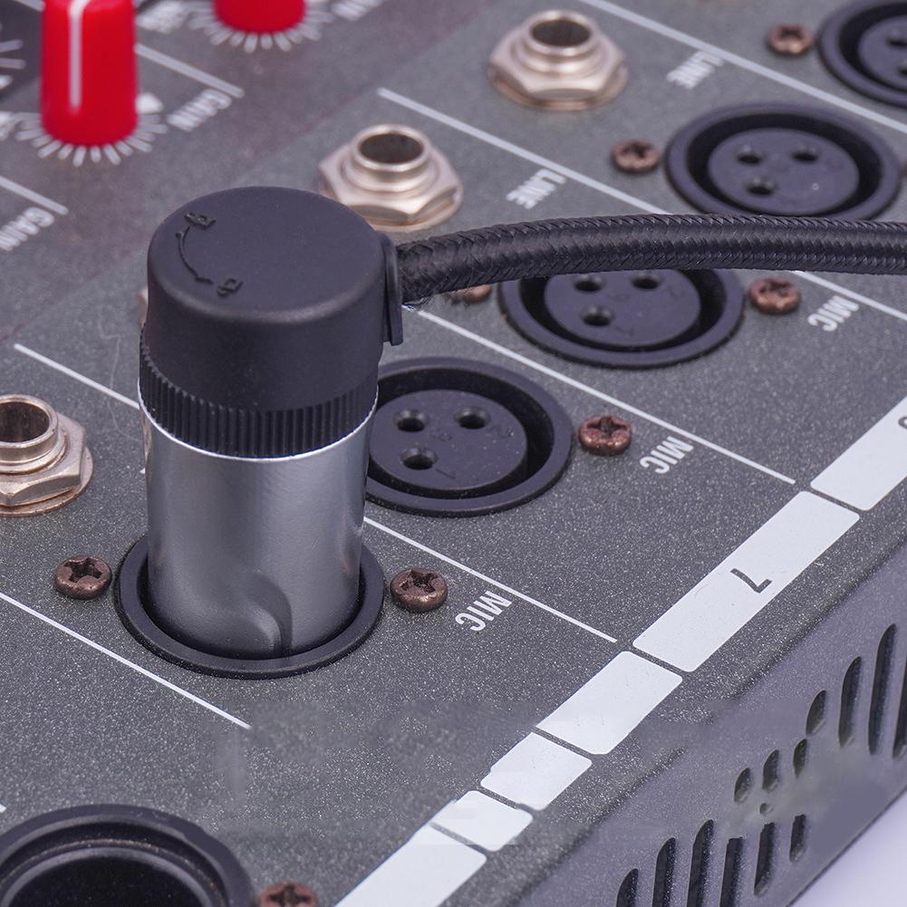 Male Female XLR Connector Plug Adjustable 90 Degree Right Angle 3 Pin Audio Mic Microphone DMX Jack Socket