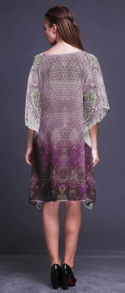 Phagun Ladies Plus Size Kaftan Summer Wear Beach Coverup Kimono Kaftan-4X-5X