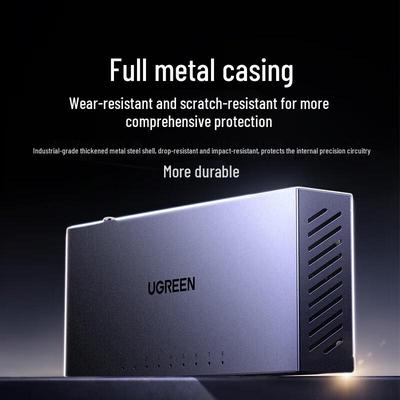 Ugreen 8-портовый гигабитный Ethernet-коммутатор (Стальной корпус)
