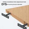 High-Strength Steel Floating Frame Holder for Cabinets Shelves T-Shaped Invisible Design Bookshelf Support Easy Installation DIY Professional Use