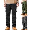 Рабочие брюки для мужчин, Ретро тренд, Универсальные, Большого размера, Свободные рабочие брюки, Повседневные брюки прямого кроя