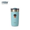 Tyeso 550 мл 304 Нержавеющая сталь Термокружка Матовый Минималистичный Стакан с Соломкой Герметичная Кофейная Чашка для Ледяных Напитков Горячих Напитков Вакуумный с Наклейкой Кофе