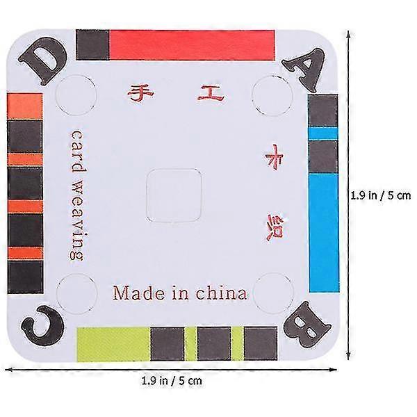 100pcs Weaving Cards Paper Loom Cards Tablet For Loom Weaving Supplies