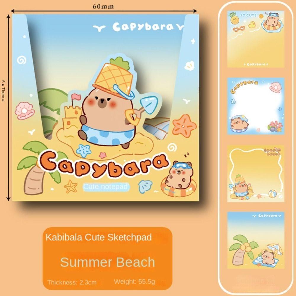 Стационарный материал для заметок Capybara Paper Милый блокнот Capybara DIY Scrapbooking