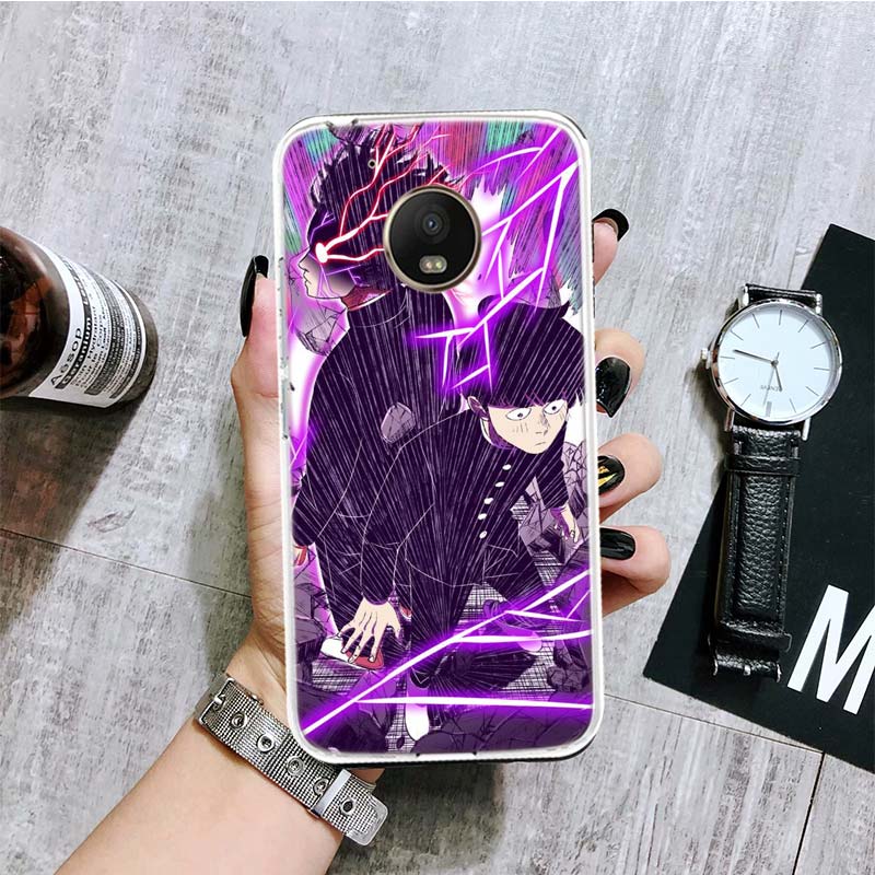 Чехол для телефона Mob Psycho 100 Anime для Motorola Moto G9 G8 G7 G6 G5 E6 E5 E4 Plus Play Power One Action Macro Coque Cover Capa