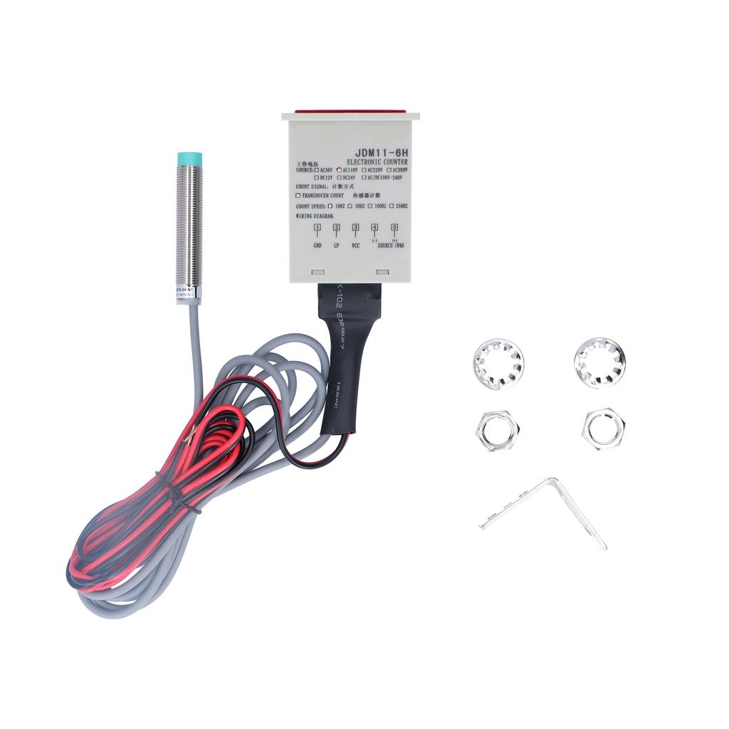 BERM Цифровой электронный счетчик для металлических объектов Контактная индукционная панель Сброс JDM11?6HAC110V