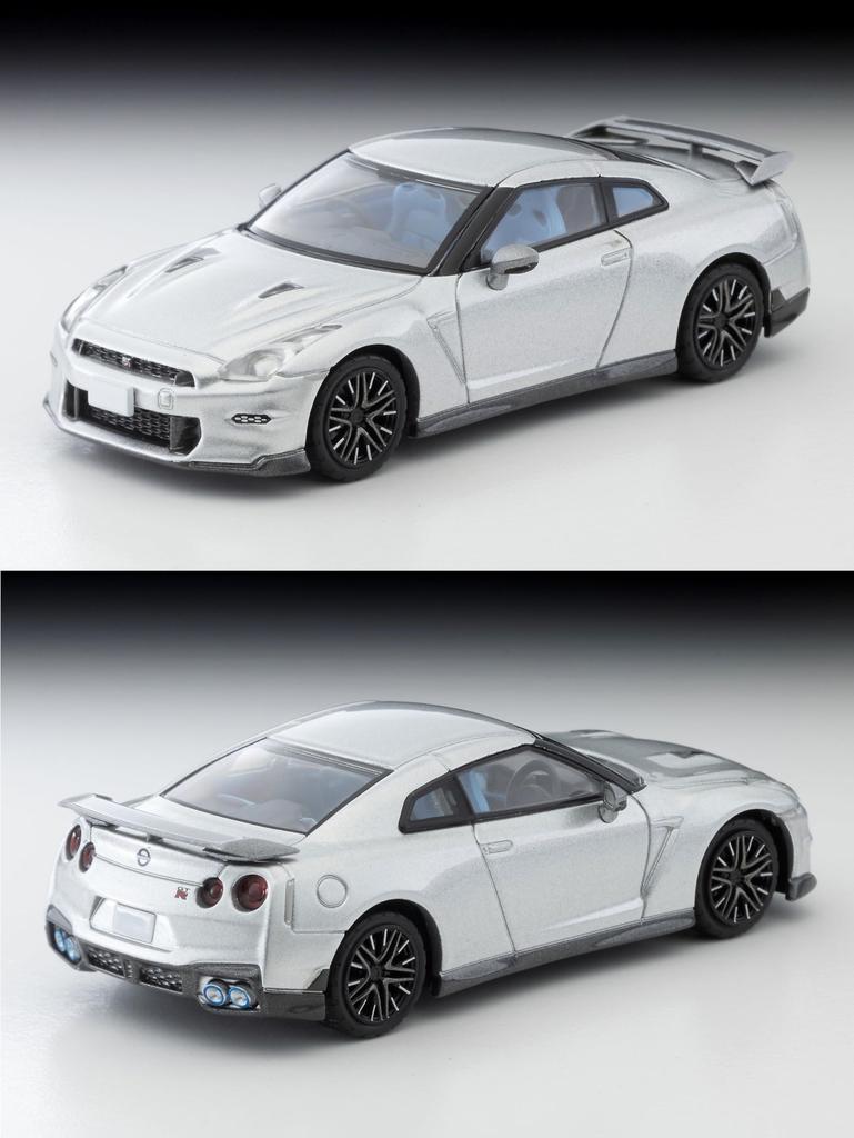 TOMYTEC Tomica Limited Vintage Neo Масштаб 1/64 LV-N350a Nissan GT-R Premium Edition Модель 2025 года, Серебристый, Готовое изделие, Номер модели 336075