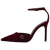 Elegant High Heels With Thin Heels 10Cm Women Heels Burgundy 11218510625