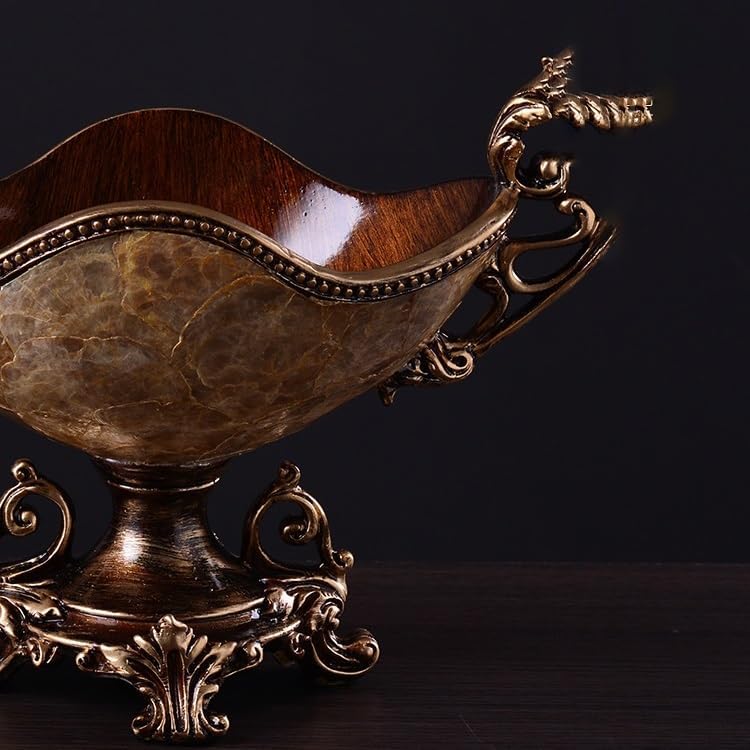 Фруктовница Корзина Европейский Стиль Фруктовая Тарелка Ретро Гостиная Конфетница Большая Бытовая Тарелка для Сухофруктов Украшения для Кофейного Столика Фрукты