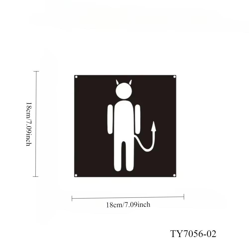 Шикарный акриловый знак для ванной комнаты - 3D-индикатор двери туалета для ресторанов, кафе и торговых центров - знак для мужской и женской ванной комнаты