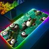 Коврик для мыши Кунг-фу Панда Игровой RGB-коврик для мыши Клавиатура с подсветкой Игровая девушка XXL Милый коврик для ноутбука Настольные коврики Deskpad
