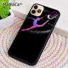 MaiYaCa Rainbow Gymnastics Silhouette Phone Case For iPhone 17 Air 16 pro max 15 14 plus 12 13 Shell Cover coque