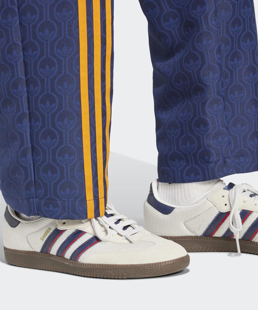 Брюки Adidas 70S Club - Темно-синие:Оранжевый / Jn5971