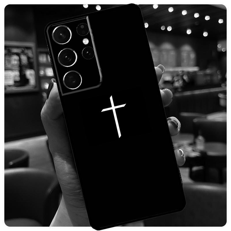 Чехол для телефона с крестом Иисуса для Samsung Galaxy S23 Ultra S21 S22 S24 S25 Ultra S9 S10 Plus S24 S25 FE