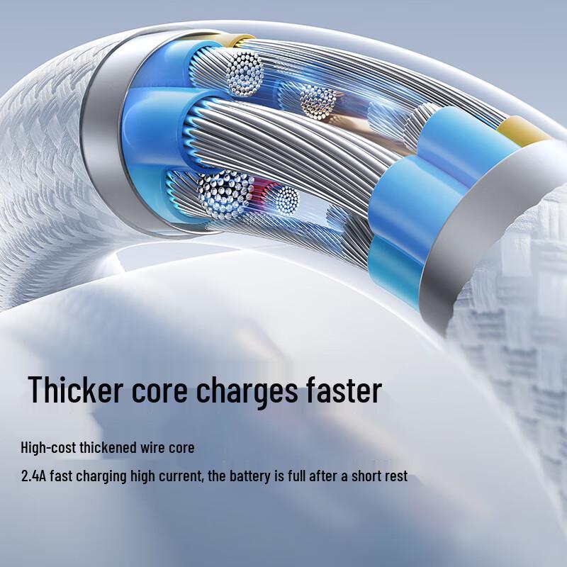 Baseus Плетеный USB-A на Lightning кабель с быстрой зарядкой PD 20 Вт