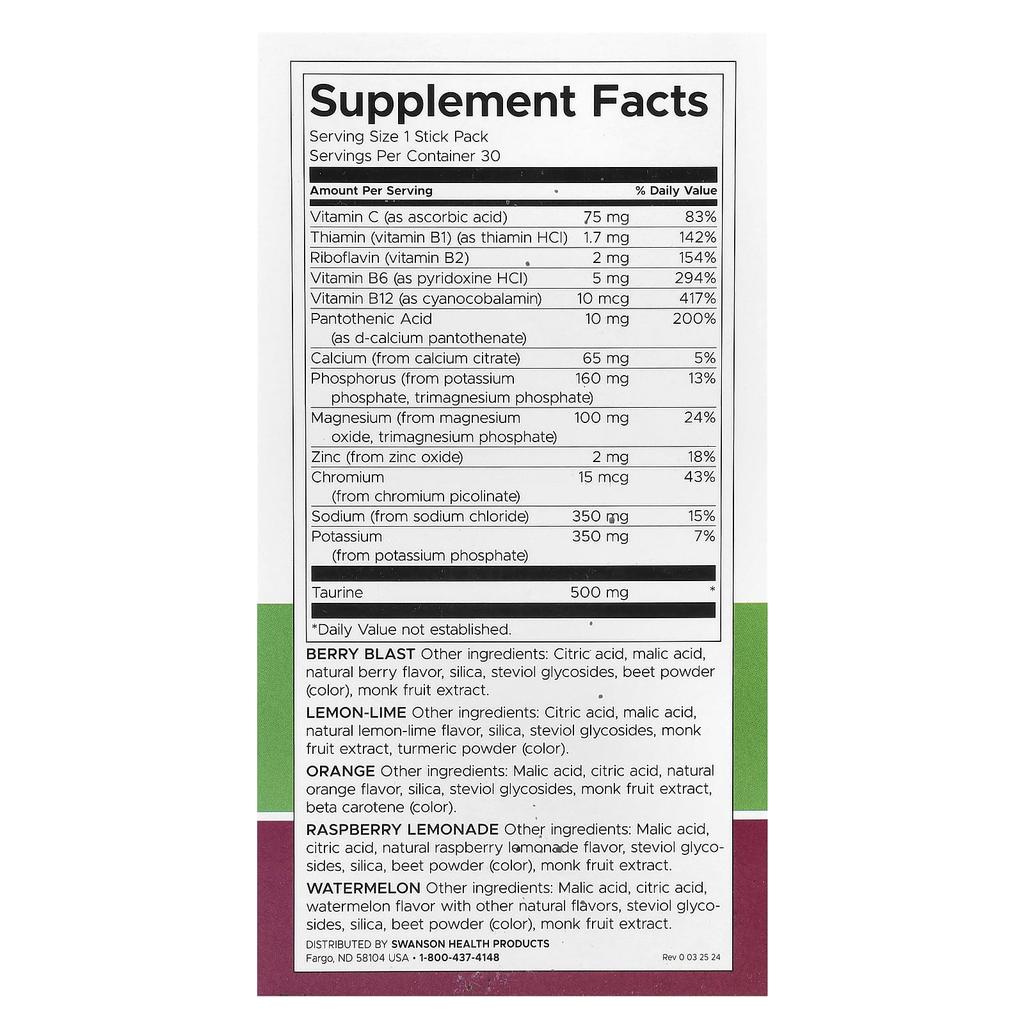 Simply Hydrate, Electrolyte Hydration Mix, Variety Pack, 30 Stick Packs, 180G(6.36Oz)