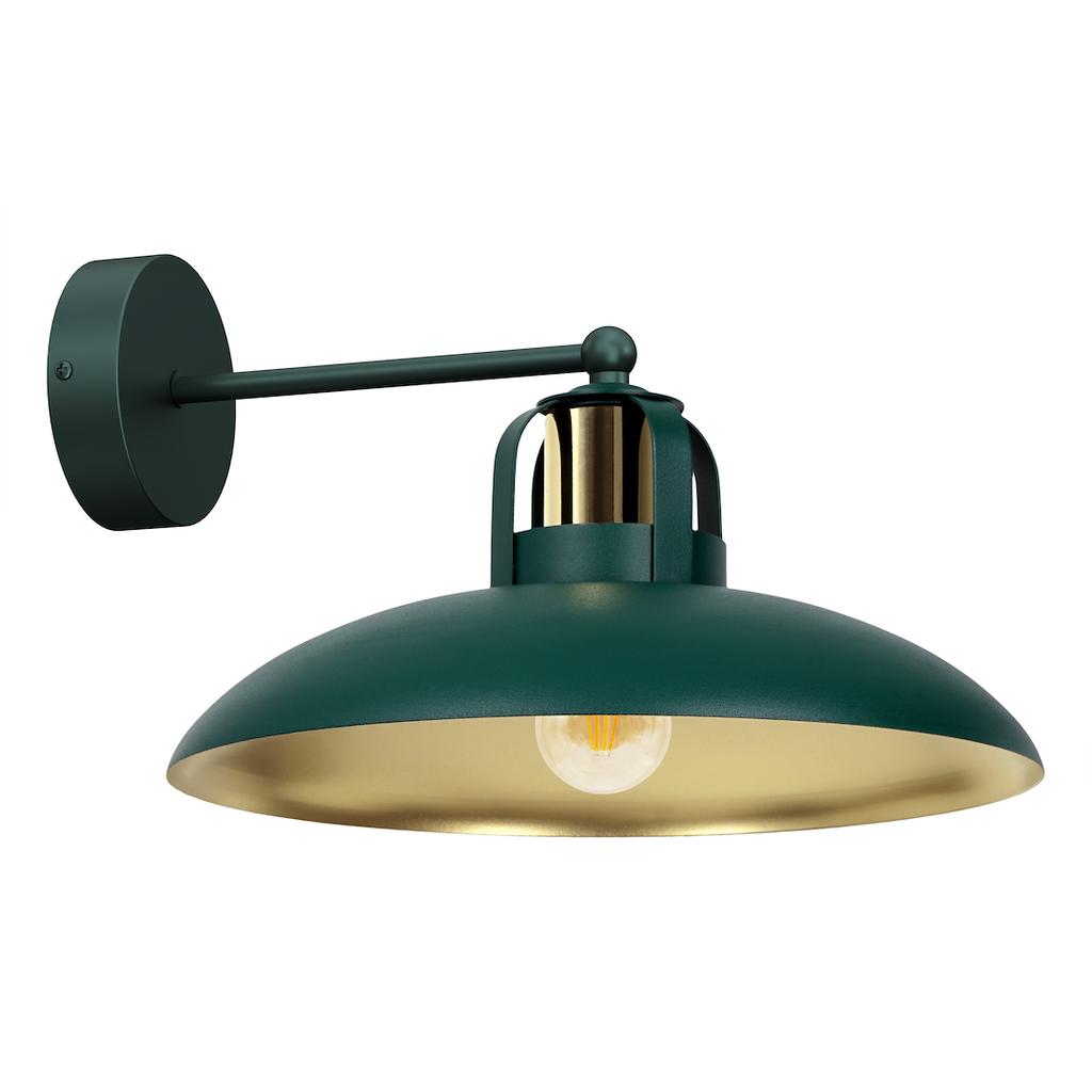Wall Lamp Felix Green/Gold 1Xe27