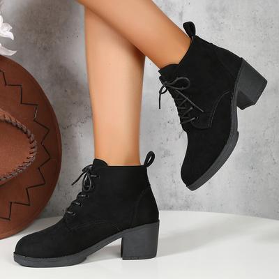 2024 Новые женские ботинки на шнуровке, ботильоны, Zapatos Mujer, модные туфли на высоком каблуке, женские повседневные весенние туфли-лодочки, платформа, каблук 43 Q136