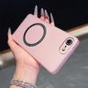 Магнитный Полупрозрачный Матовый Чехол для Телефона iPhone 7/8 Мягкий ТПУ Ударопрочный Чехол