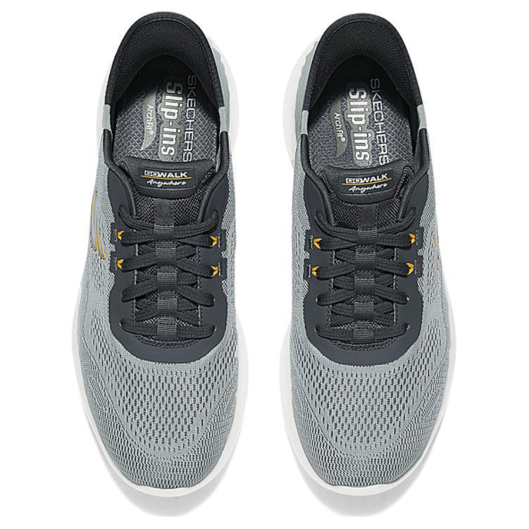 Skechers Go Walk Удобные Прочные Низкие Повседневные Кроссовки Мужские Серый 216314-CHAR