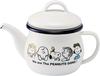Toyoho PEANUTS Enamel Teapot (with Strainer) White Size: Approx. W18 D10.6 H12.5 SNJ-2306