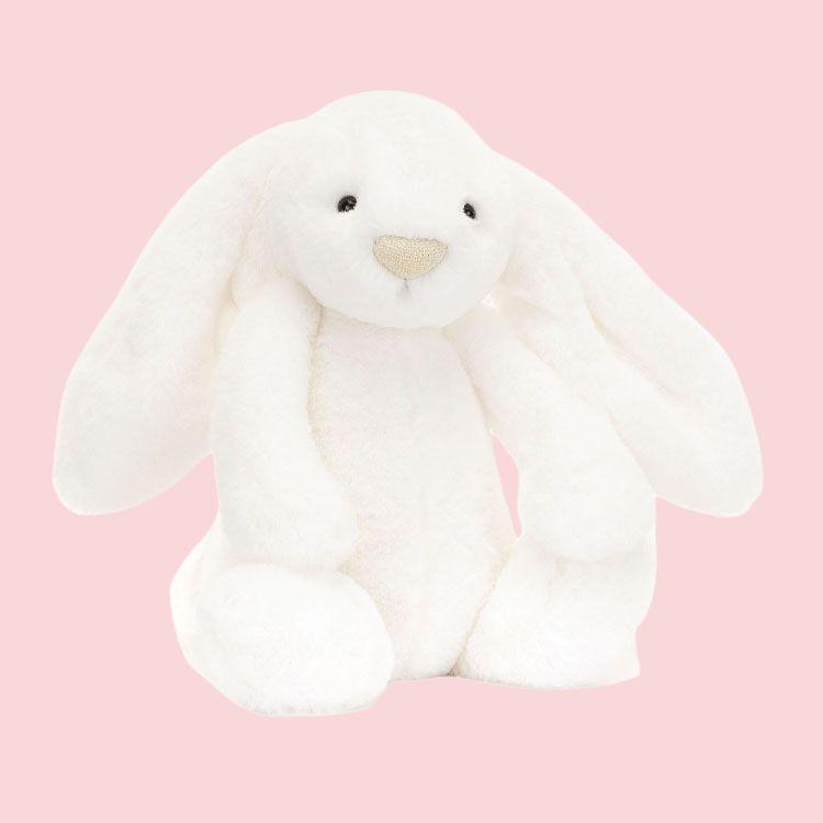 Jellycat Серия Застенчивая Луна Кукла Кролик Бонни Плюшевая Кукла Высота в сидячем положении 31 см Высокая
