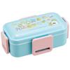 Skater Bento Box, 2-Tier, 600ml, for Women, with a Soft Domed Lid, featuring Sumikkogurashi characters, Atsumarundzu, Made in Japan, PFLW4AG-A