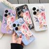 Flower Soft Silicone Case For Redmi Note 13 Pro 13C 14 Poco C65 Samsung A55 M35 S24 Xiaomi iPhone 15 Huawei Honor 200 Realme 8 Camera Shockproof Cover